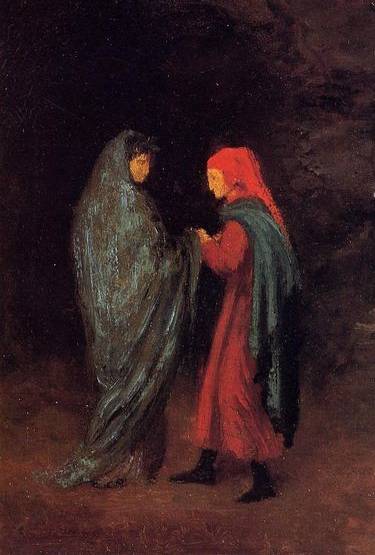 Dante and Virgil at the Entrance to Hell - Edgar Degas