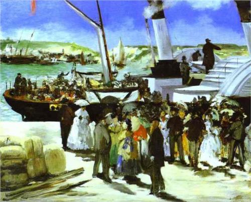 Departure of the Folkestone Boat - Edouard Manet
