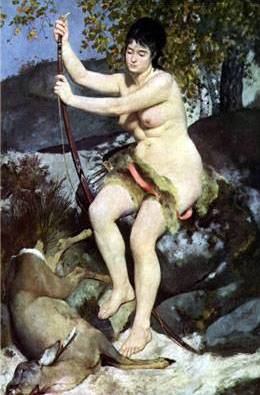 Diana the Huntress - Pierre Auguste Renoir
