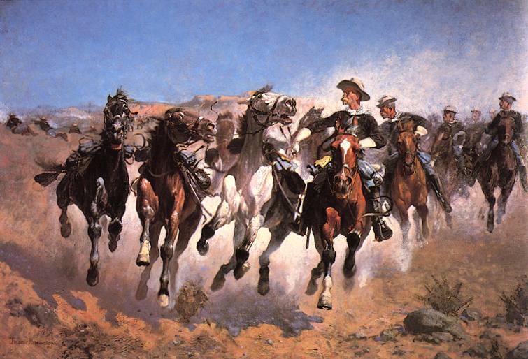 Dismounted Fourth Troopers - Frederic Remington
