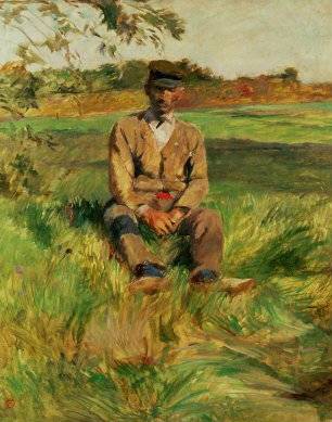 Farmhand on the Estate - Henri de Toulouse Lautrec