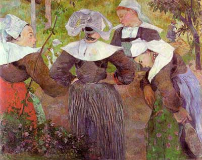 Four Breton Girls - Paul Gauguin