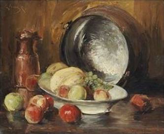 Fruit and Copper Pot - William Merritt Chase