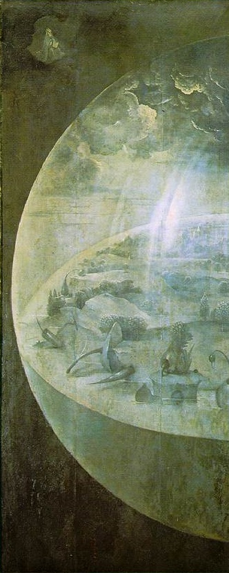 Garden of Earthly Delights: left exterior panel - Hieronymus Bosch