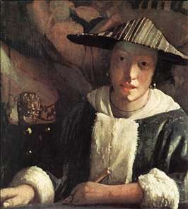Girl with a Flute - Jan Vermeer van Delft