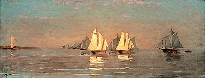 Gloucester, Mackerel Fleet at Dawn - Winslow Homer