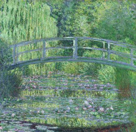 Harmony in Green (Japanese Bridge) - Claude Monet