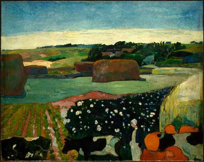 Haystacks in Brittany - Paul Gauguin