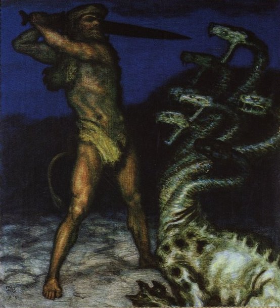 Hercules and the Hydra - Franz Von Stuck