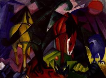 Horses and Eagle - Franz Marc