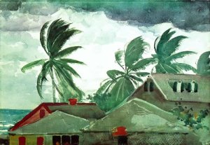 Hurricane Bahamas - Winslow Homer