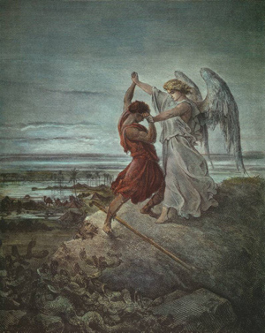 Jacob Wrestling with the Angel - Gustave Dore