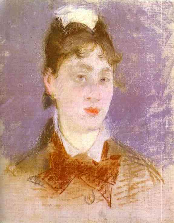Jeune Fille au Col Casse, de Face - Edouard Manet
