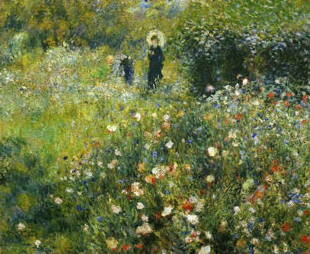 La Femme Au Parasol - Pierre Auguste Renoir