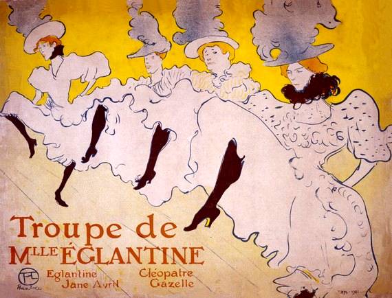 La Troupe De Mlle. Eglantine - Henri de Toulouse Lautrec