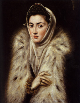 Lady in a Fur Wrap - El Greco