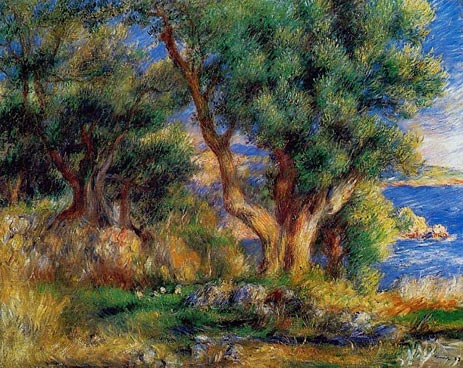 Landscape near Menton - Pierre Auguste Renoir