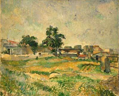 Landscape near Paris - Paul Cezanne