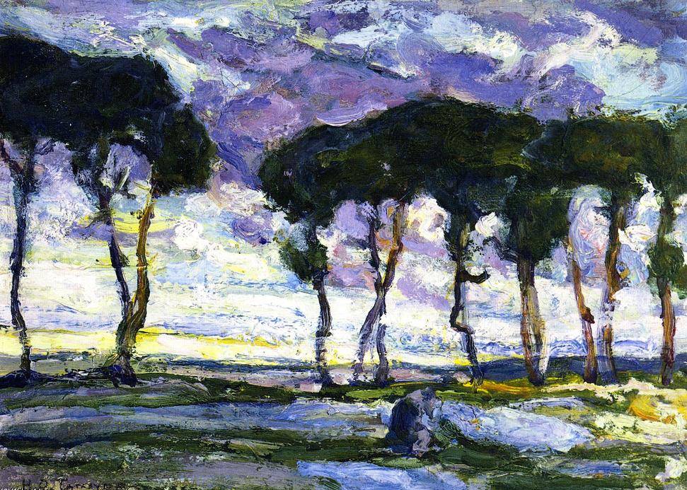 Landscape with Irises - Henry Ossawa Tanner