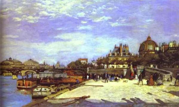 Le Pont Des Arts - Pierre Auguste Renoir