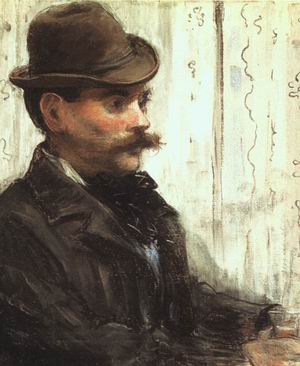 Edouard Manet - Man in a Round Hat (Alphonse Maureau)