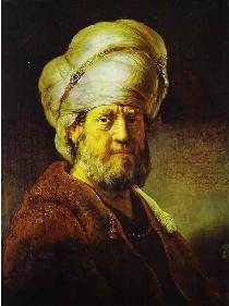Man in an Oriental Costume - Rembrandt van Rijn