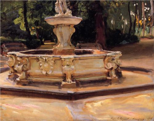 Marble Fountain at Aranjuez, Spain - John Singer Sargent