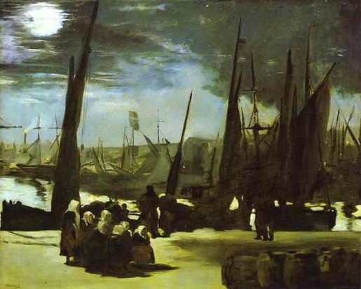 Moonlight over the Port of Boulogne - Edouard Manet