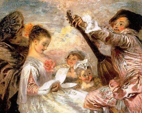 Music Lesson - Jean Antoine Watteau