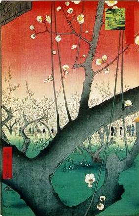 Plum Garden in Kameido - Ando Hiroshige