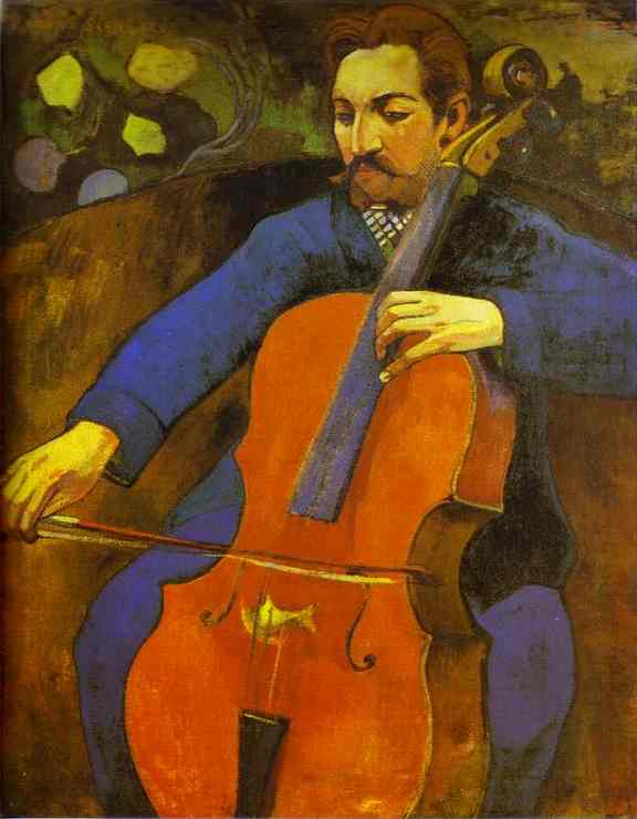 Portrait of Cellist Upaupa Scheklud - Paul Gauguin