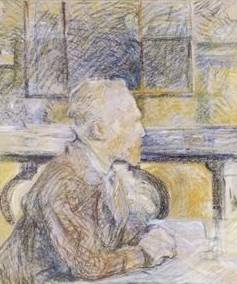 Portrait of Van Gogh - Henri de Toulouse Lautrec