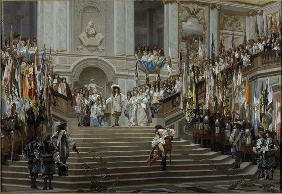 Reception of Le Grand Conde at Versailles - Jean Leon Gerome