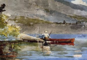 Red Canoe - Winslow Homer