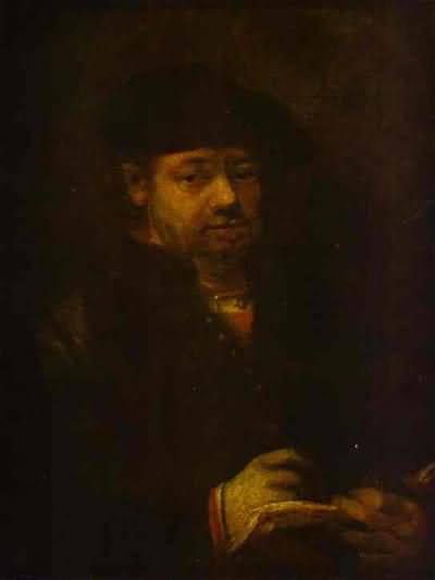 Rembrandt with a Sketch Book - Rembrandt van Rijn