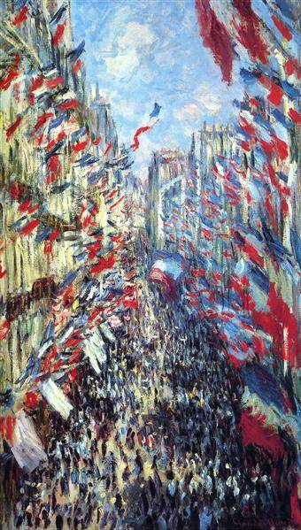 Rue Montorgueil - Claude Monet
