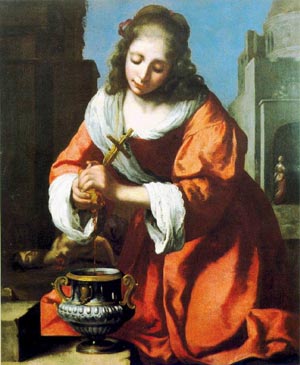 Saint Praxedis (Praxedes) - Jan Vermeer van Delft