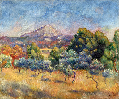 Sainte Victoire Mountain - Pierre Auguste Renoir
