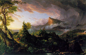 Savage State Course of Empire - Thomas Cole