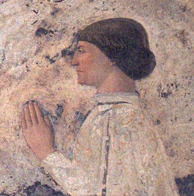 Sigismondo Pandolfo Malatesta Praying in Front of St. Sigismund - Piero della Francesca