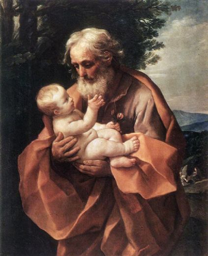 St Joseph with the Infant Jesus - Guido Reni