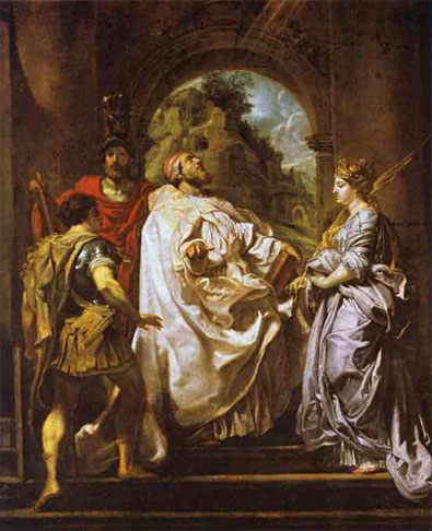St. Gregory, St. Maurus, St. Papianus and St. Domitilla - Peter Paul Rubens