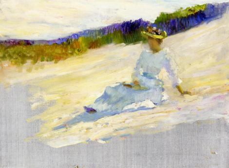 Sunlight Girl on Avalon Beach - Robert Henri