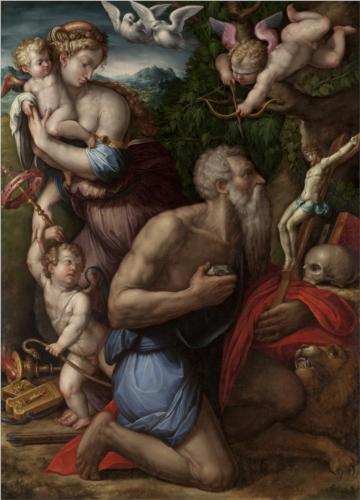 Temptation of St Jerome - Giorgio Vasari
