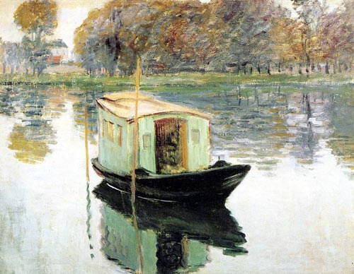 The Studio Boat - Claude Monet