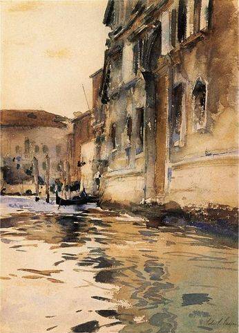 Venetian Canal, Palazzo Corner - John Singer Sargent