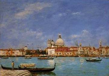 Venice, Santa Maria Della Salute from San Giorgio - Eugene Boudin