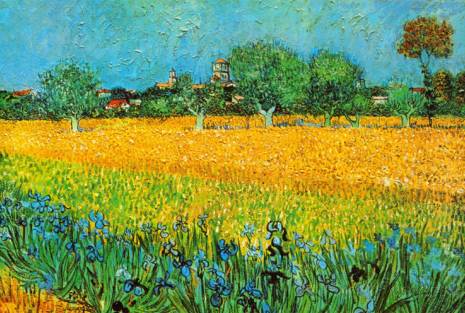 View of Arles with Irises - Vincent Van Gogh