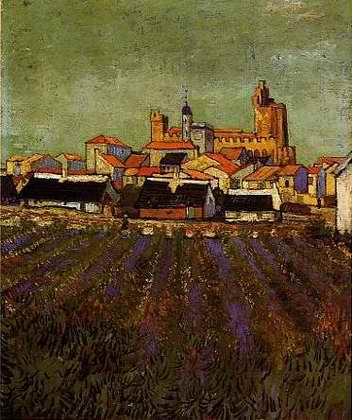 View of Saintes Maries - Vincent van Gogh