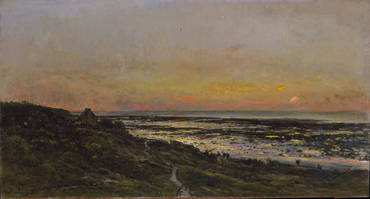 Villerville sur Mer Beach at Sunset - Charles Daubigny